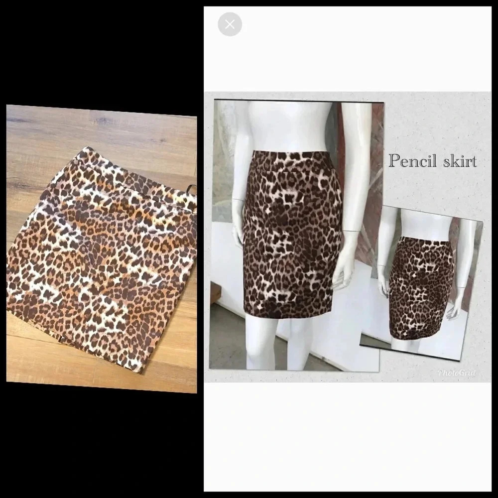 Leopard Print Women's pencil Skirt